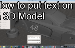 Adding 3D Text to a NASCAR