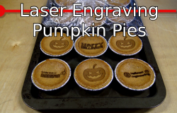 Laser Engraving Pumpkin Pies